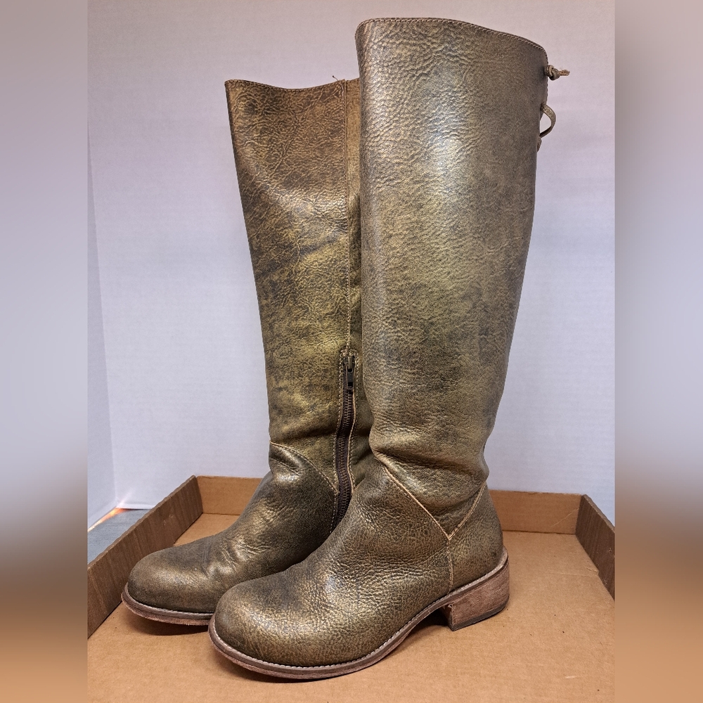 Corral Gold Bronze Lace Adjust Calf/side Zipper Size 8 From Nordstrom